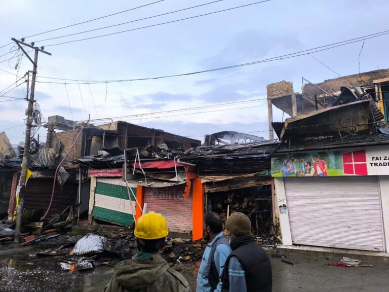 Devastating Fire Torches Homes and Shops in Sumbal Market, Bandipora: Community Left Reeling