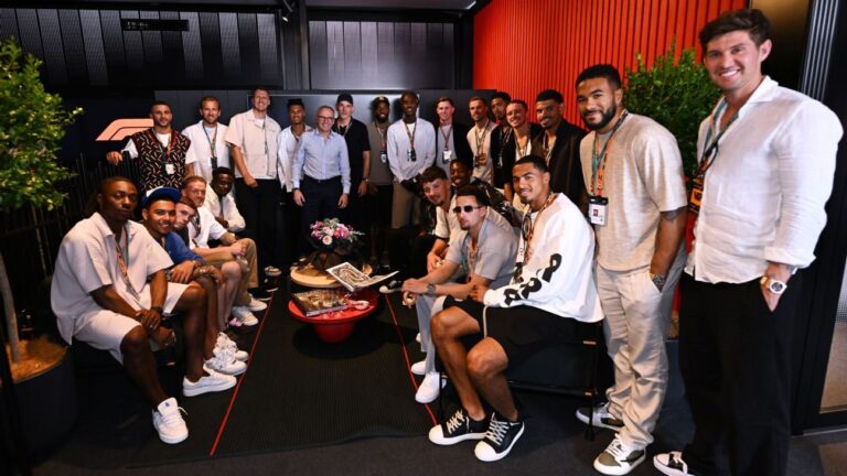 England Football Squad Turns Heads at Spanish Grand Prix Ahead of World Cup Qualifiers!