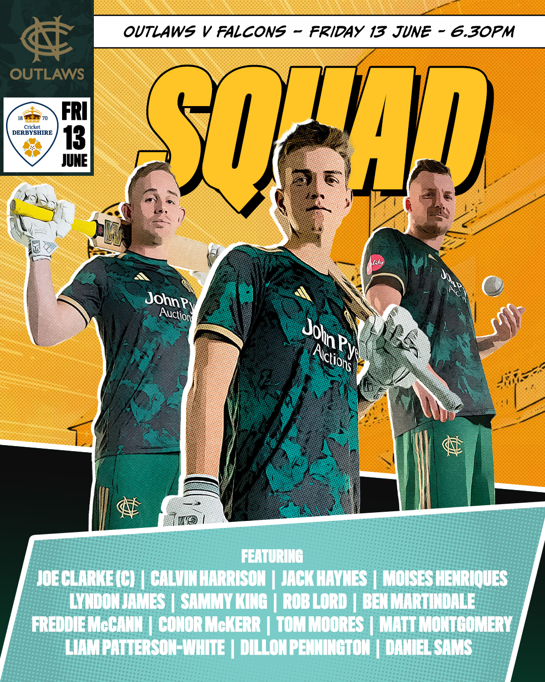 Freddie McCann Excited for Epic Derby Showdown as Nottingham Outlaws Face Off Against Derbyshire