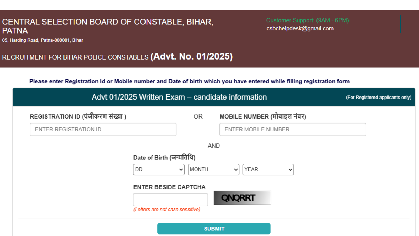 Bihar Police Constable Exam City Slips Released: Download Now and Check Admit Card Dates!